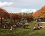 Along with offering monuments, the park is designed to provide green space.